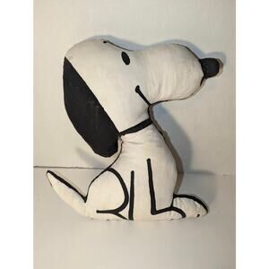 Vintage 1963 UFS Snoopy Dog Plush Pillow Peanuts Doll Japan Collectible Rare